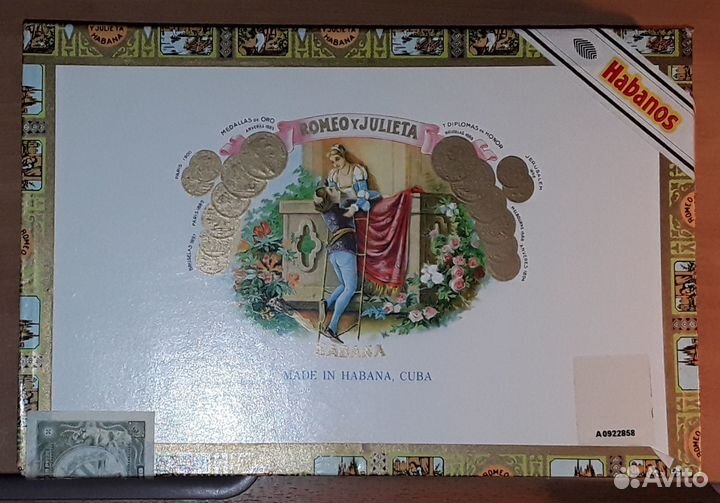 Коробка из-под сигар Ромео и Джульетта
