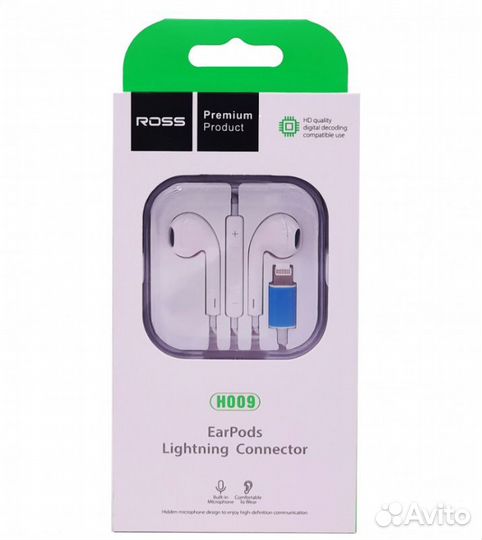 Гарнитура ross H009 Lightning для Ipone