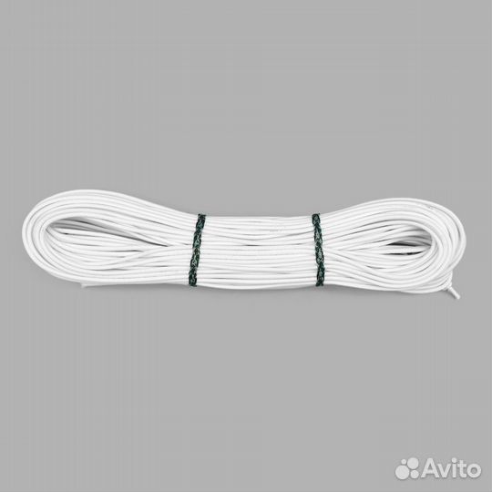 С1038 Шнур эластичный 3 мм*30м (белый), 30 м