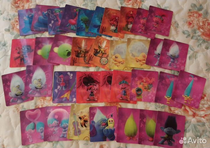 Карточки Тролли Большие гастролли