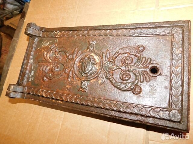 Антикварная, красивая печная-топочная дверца ри в