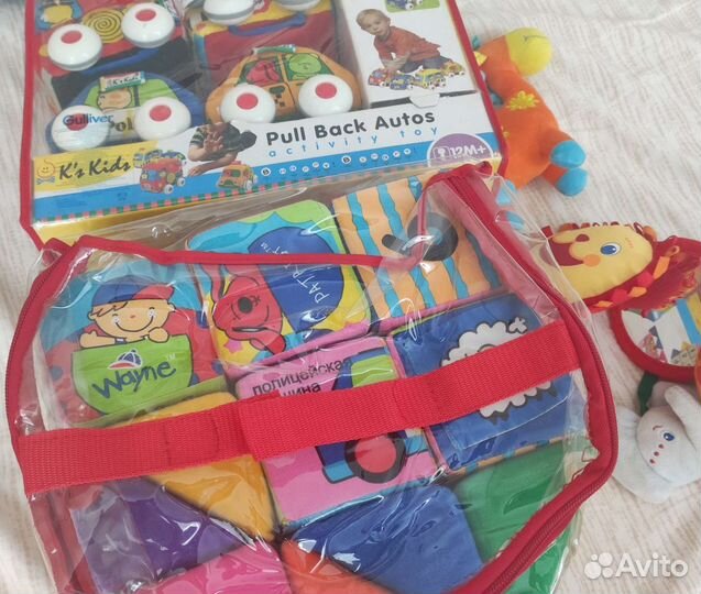 Кубики мягкие KsKids (Кс Кидс) инерционные машинки