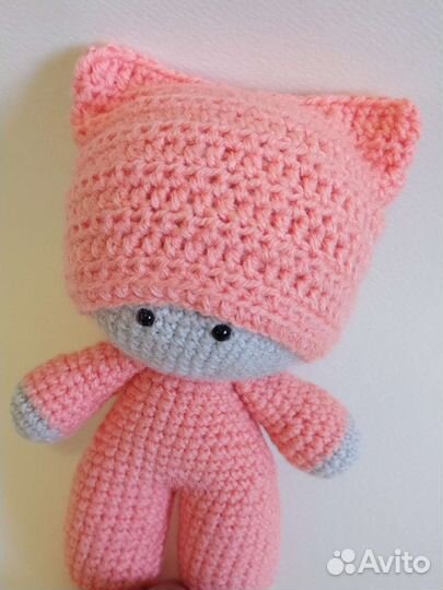 Кукла пупс йо-йо, вязаная игрушка