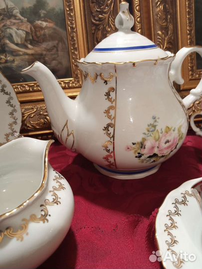 Винтаж. Сервиз чайный. czecho. Чехословакия