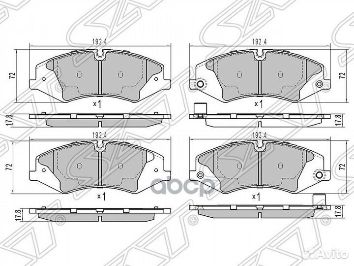 Колодки тормозные перед range rover sport 06/D