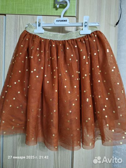 Пышная юбка из фатина h&m 134-140