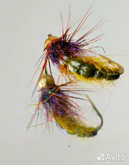 Мушки на Хариуса и Ленка,для подлёдной рыбалки
