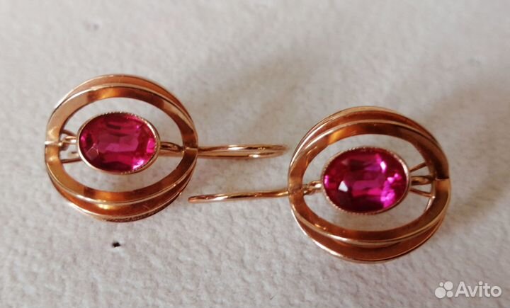 Золотые серьги СССР