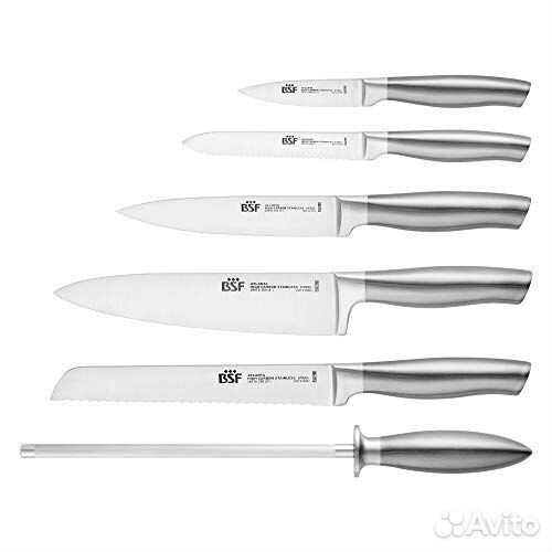 Набор ножей BSF Atlanta 7 предметов, дерево