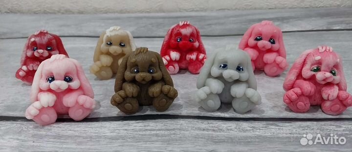 Зайки мыло ручной работы