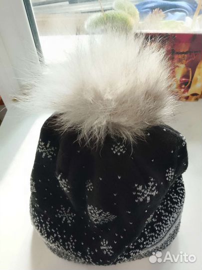 Шапка женская зимняя красивая на обхват 52-54
