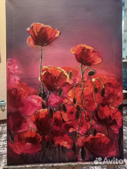 Картина маслом на холсте с подрамником