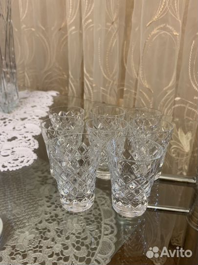 Рюмки хрустальные стаканы винтаж