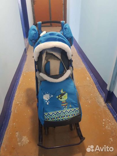 Детские санки коляска