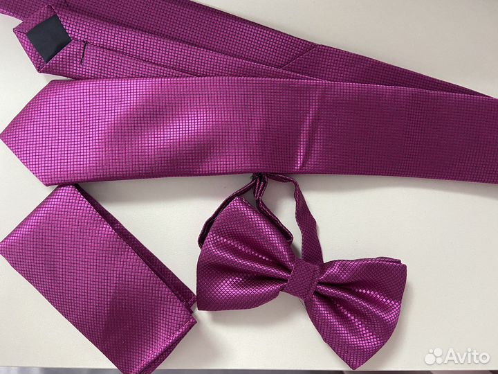 Бабочка галстук платочек набор