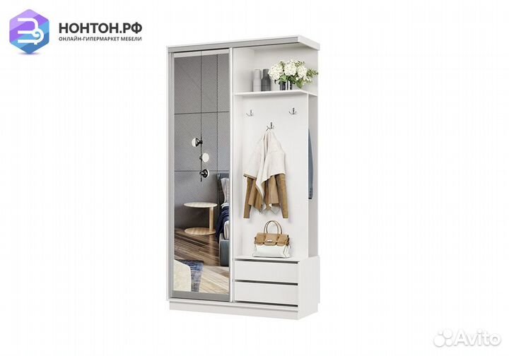 Прихожая-купе Анха мини белая