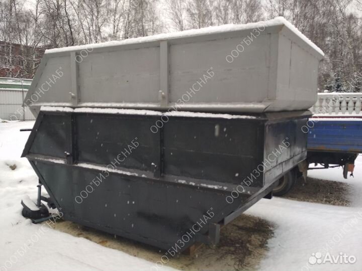 Мусорный бункер из металла 8м3 Арт 4639