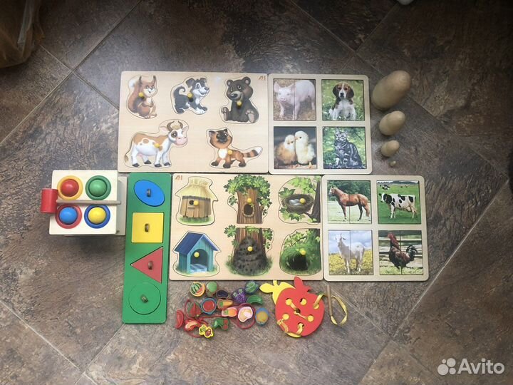 Большой игровой-деревянный набор для ребёнка