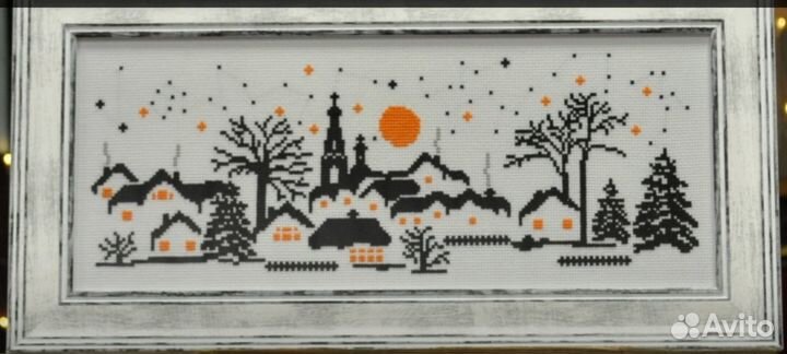 Схемы для вышивания крестом Деревянное зодчество