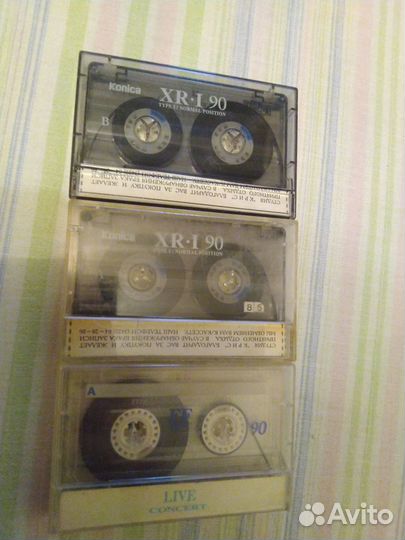 Аудиокассеты sony, konica, Samsung с записью