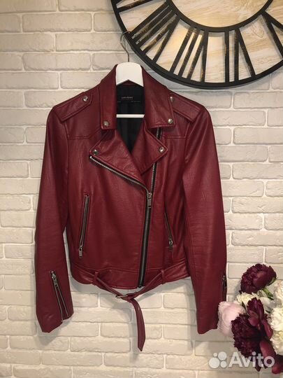 Кожаная куртка Zara