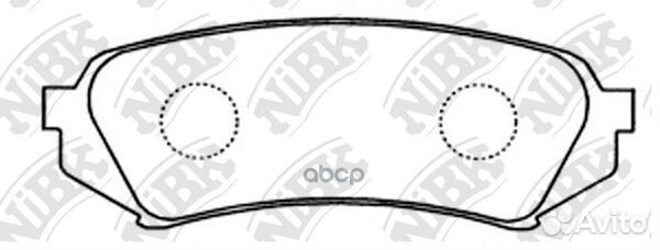 Колодки тормозные дисковые зад toyota land