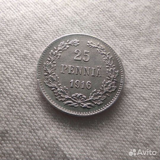 25 пенни 1916 г. S Финляндия