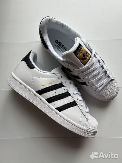 Кроссовки adidas superstar white black 42-43