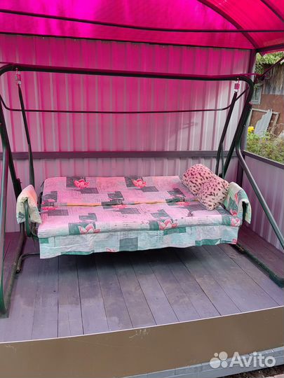 Садовые качели бу