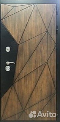 Дверь входная Станд6.Дуб амер./Бетон свет.,стекло