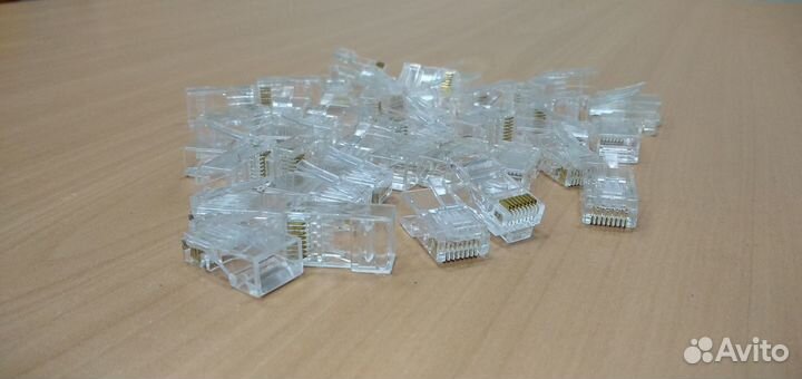 Коннектор RJ-45 кат. 6, 8P8C 100 штук