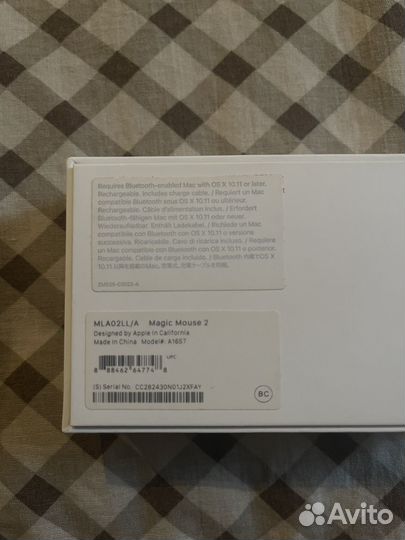 Беспроводная мышь apple magic mouse 2