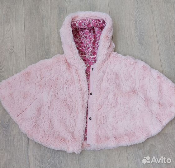 Пончо шубка накидка