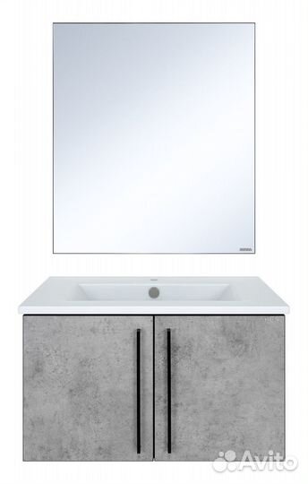 Тумба с раковиной Brevita Rock rock-06075-48-2