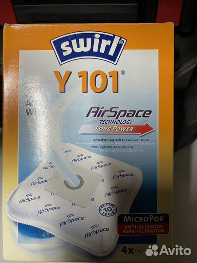 Swirl Y64, Y101 Мешки для пылесоса