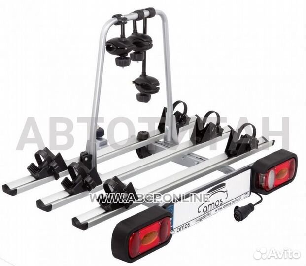 Крепление для перевозки 3-х велосипедов на фаркопе