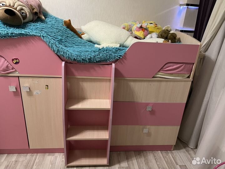 Детская кровать от 3 лет для девочки бу