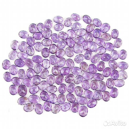 Аметист натуральный 24,30Ct,15шт, 9х7мм Бразилия