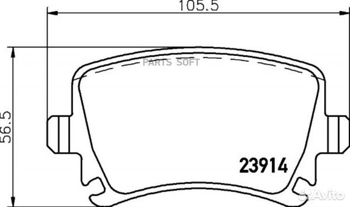 Behr-hella 8DB 355 010-601 Колодки тормозные audi