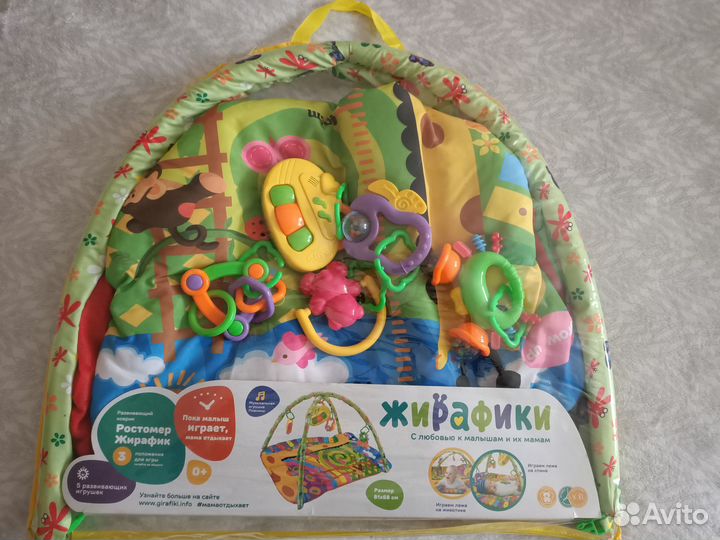 Развивающий коврик Ростомер Жирафик 0+