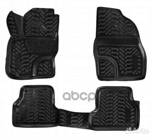 Ковры в салон 3D Ford Focus II (05-11) компл. 4