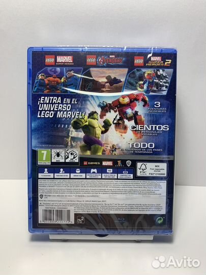 Игы PS4: Lego Marvel Collection 3 в 1