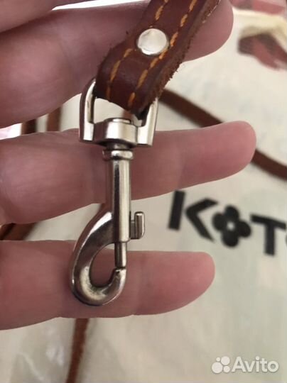 Ошейник и поводок натуральная кожа