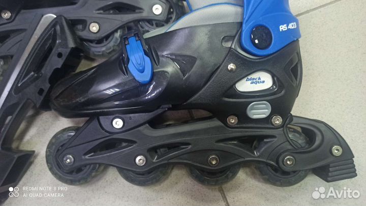 Роликовые коньки детские раздвижные BlackAqua