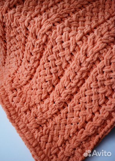 Вязаные плюшевые пледы ручной работы Alize Puffy