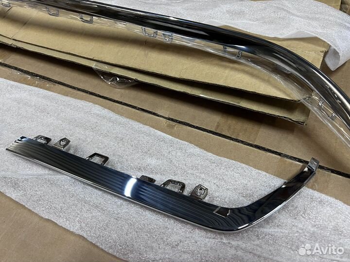 Хром диффузора S63 w222 рестайлинг