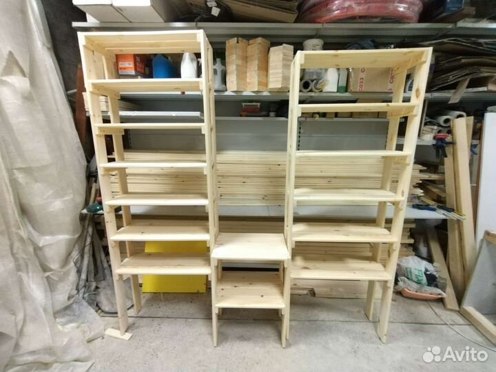 Полки стеллажи деревянные Тип 2