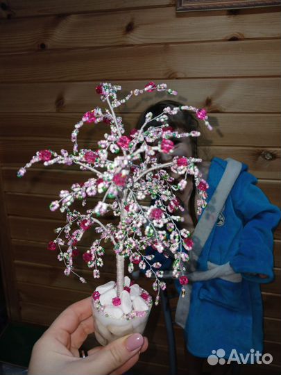 Деревья из бисера