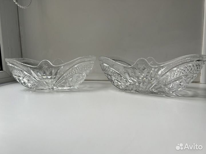 Ваза конфетница хрустальная СССР