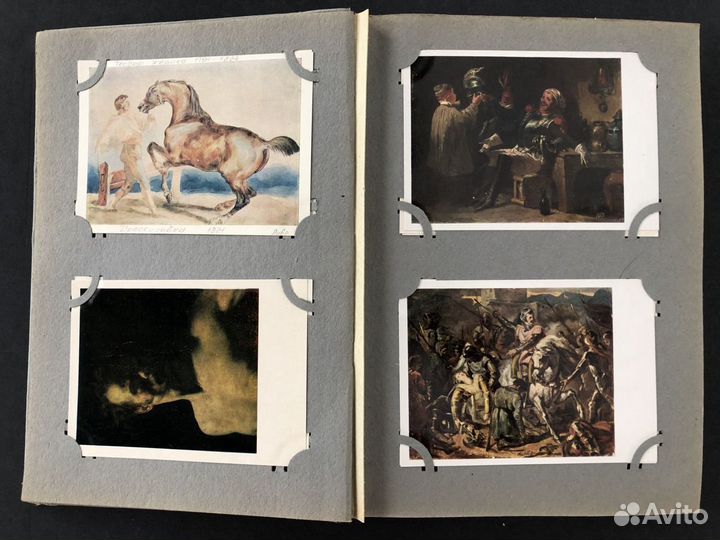 02 Редкие открытки с картинами художников